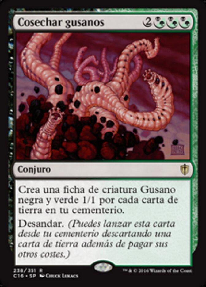 Cosechar gusanos