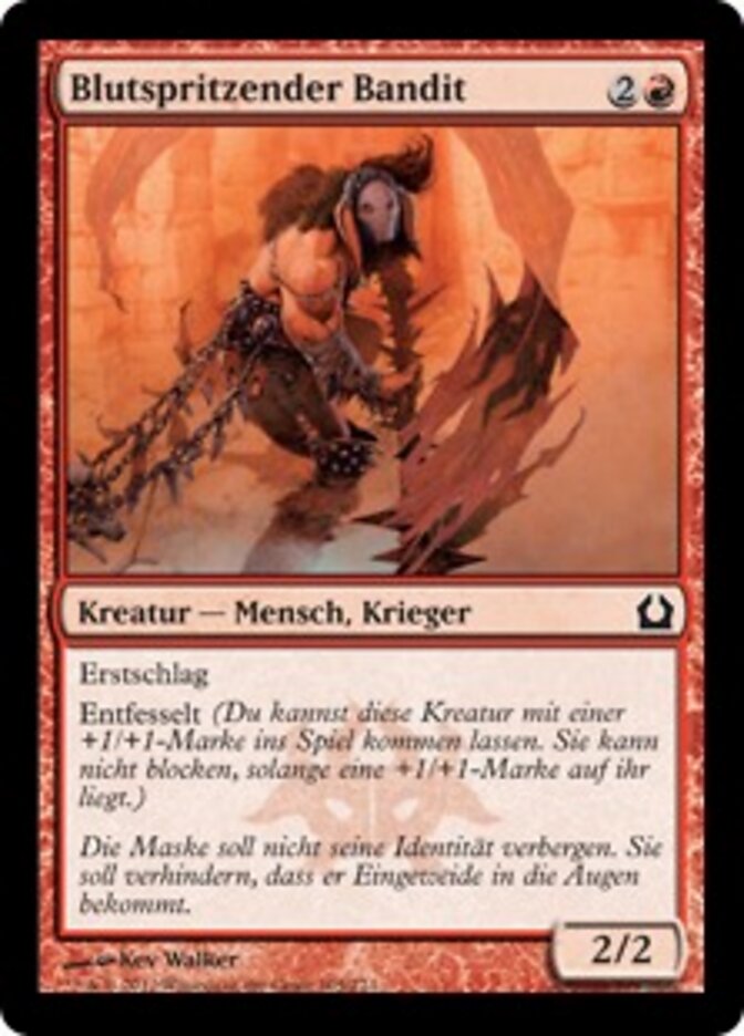 Blutspritzender Bandit