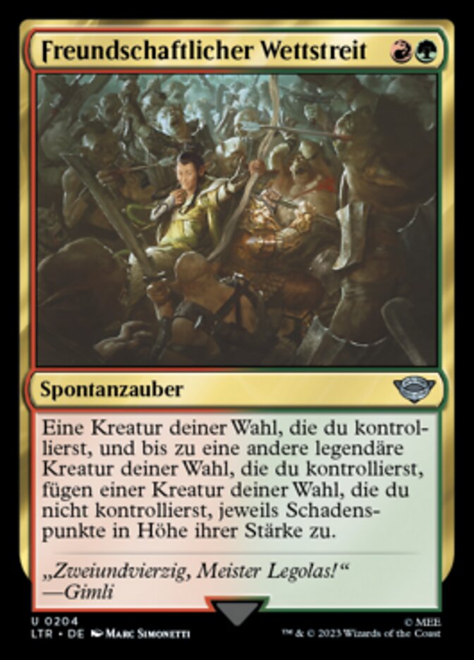 Freundschaftlicher Wettstreit