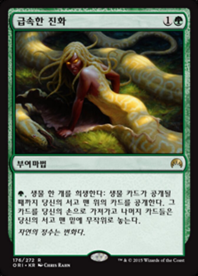 급속한 진화