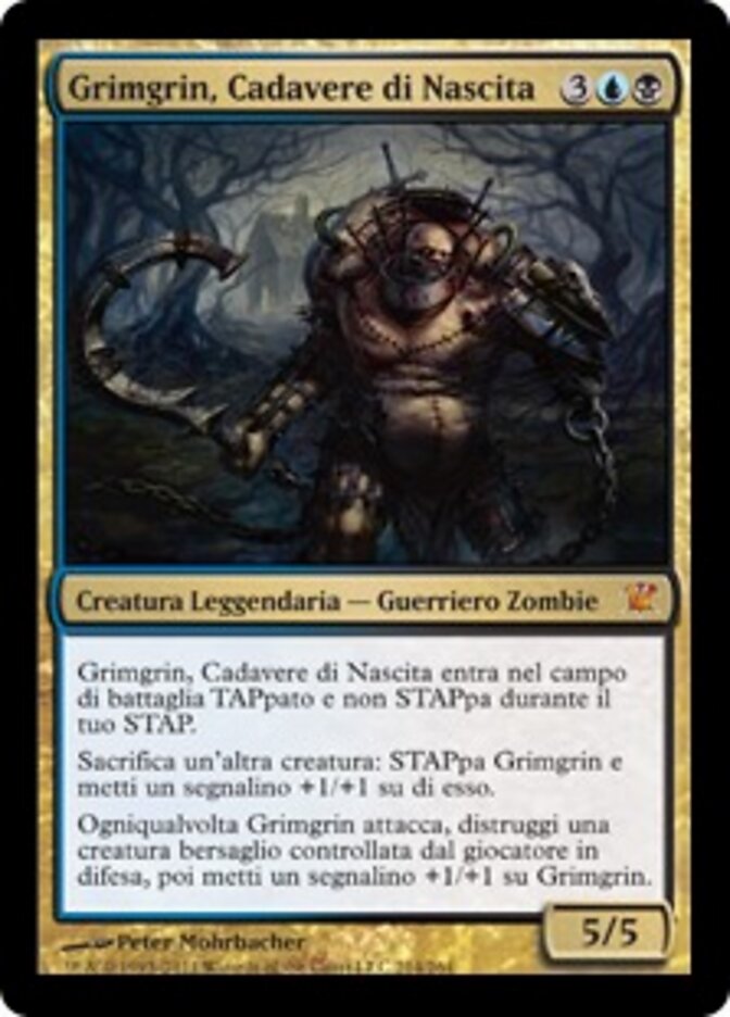 Grimgrin, Cadavere di Nascita