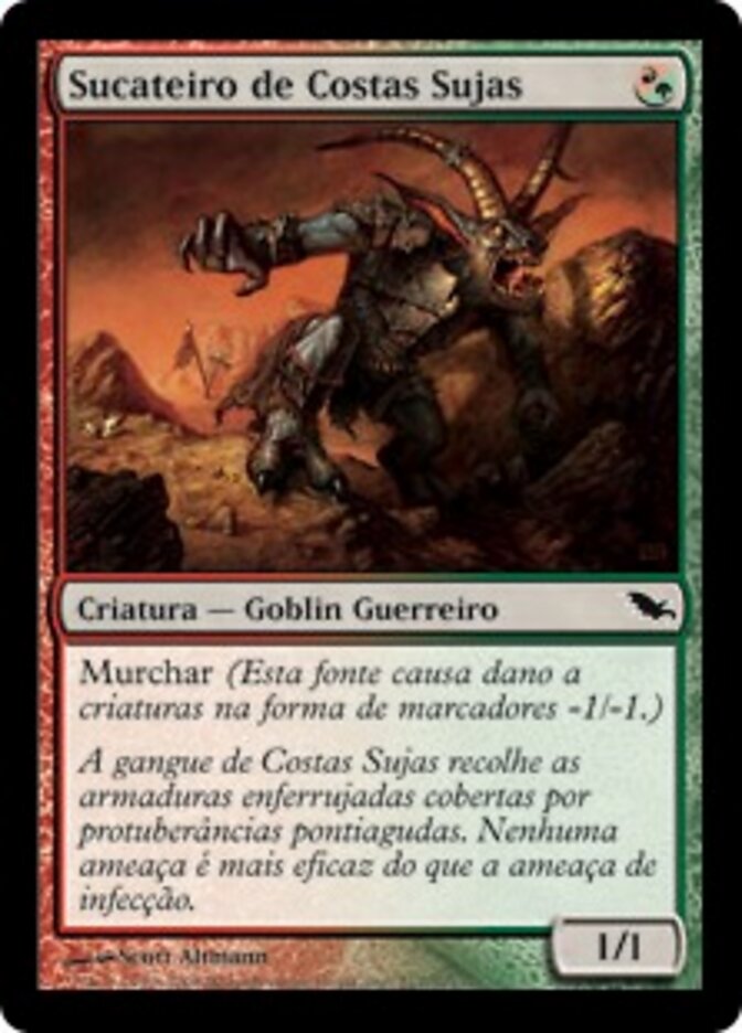 Sucateiro de Costas Sujas