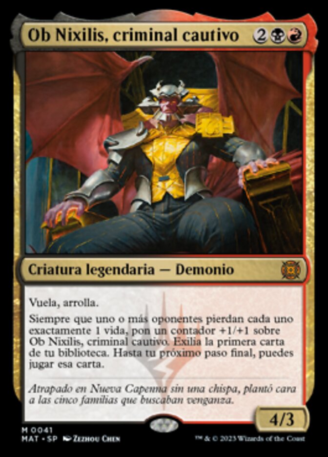 Ob Nixilis, criminal cautivo