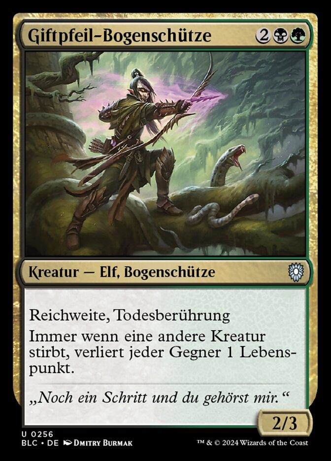 Giftpfeil-Bogenschütze