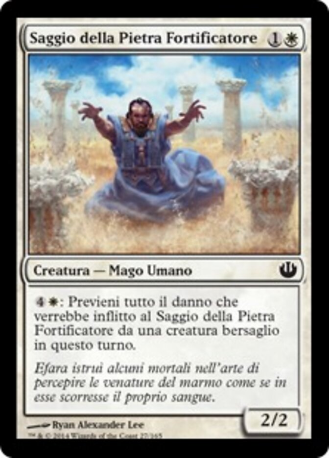 Saggio della Pietra Fortificatore