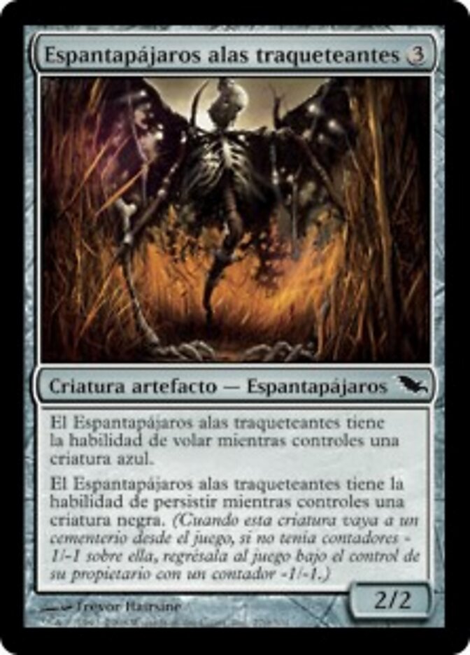 Espantapájaros alas traqueteantes