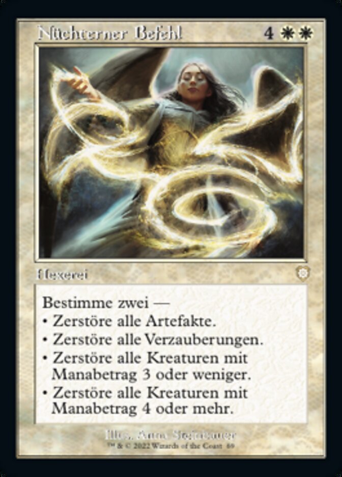 Nüchterner Befehl