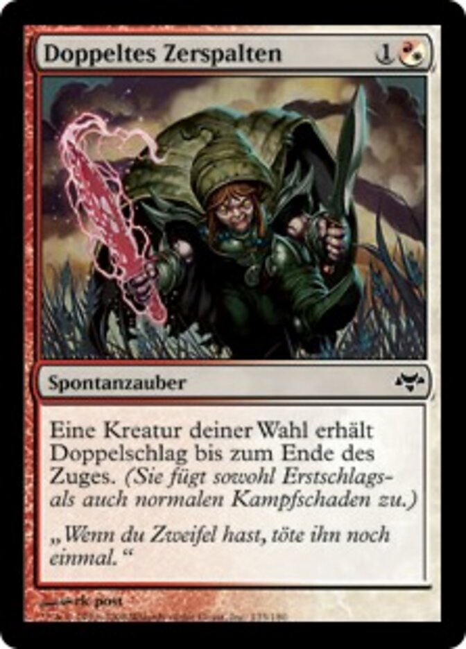 Doppeltes Zerspalten