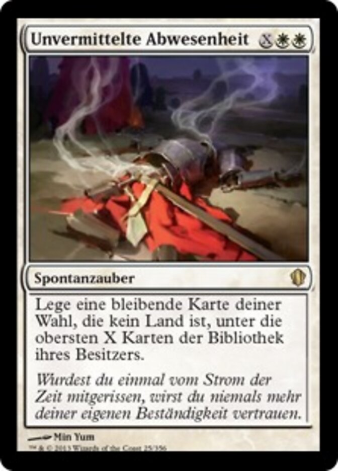 Unvermittelte Abwesenheit