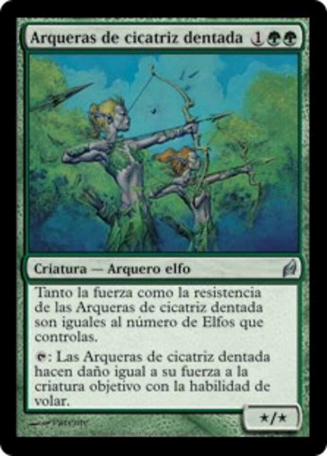 Arqueras de cicatriz dentada