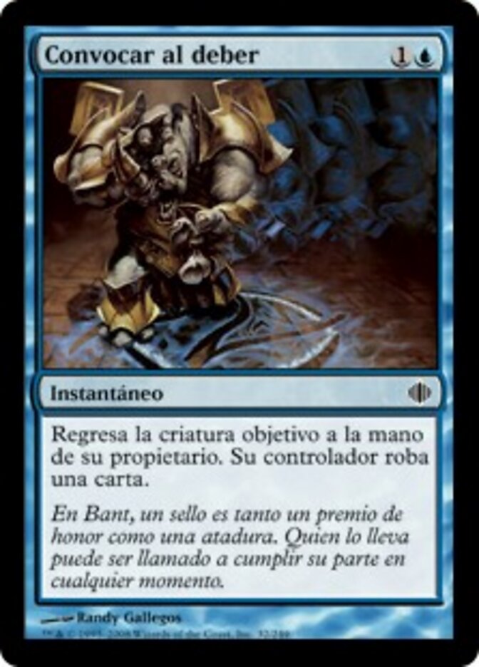 Convocar al deber