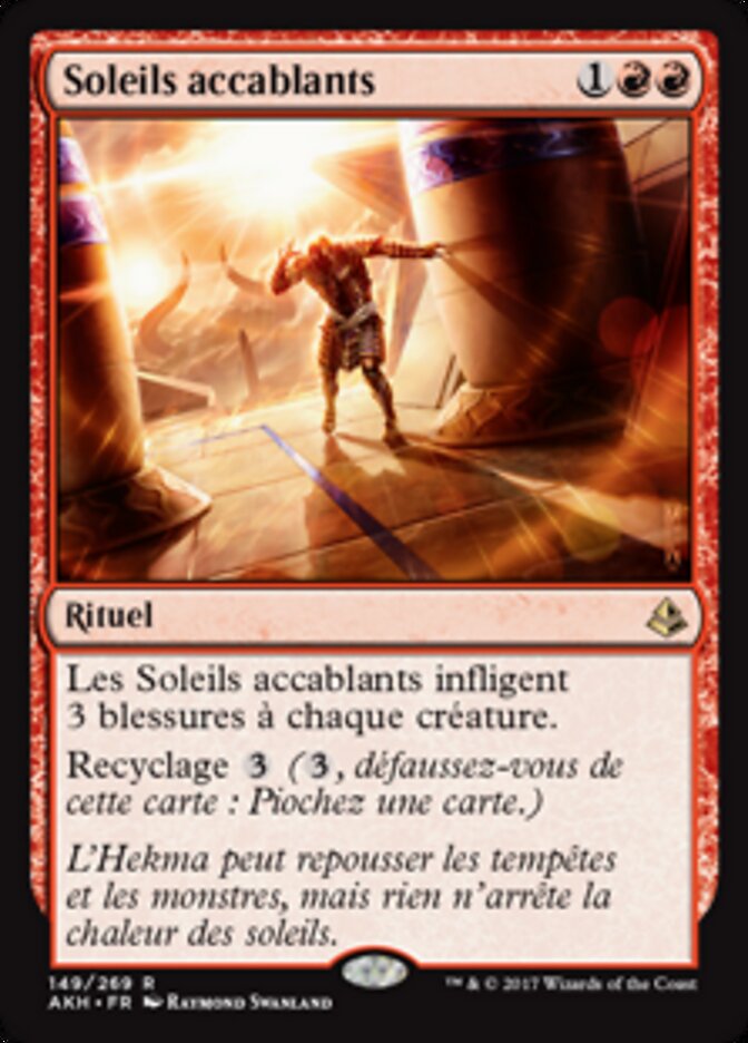 Soleils accablants