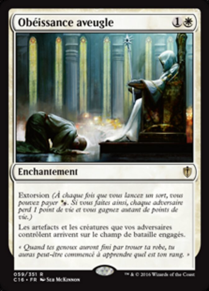 Obéissance aveugle