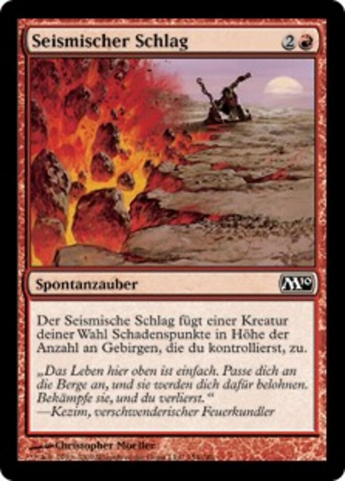 Seismischer Schlag