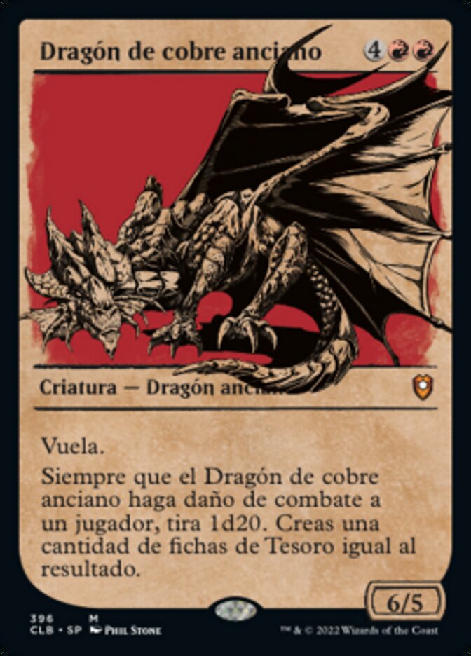 Dragón de cobre anciano