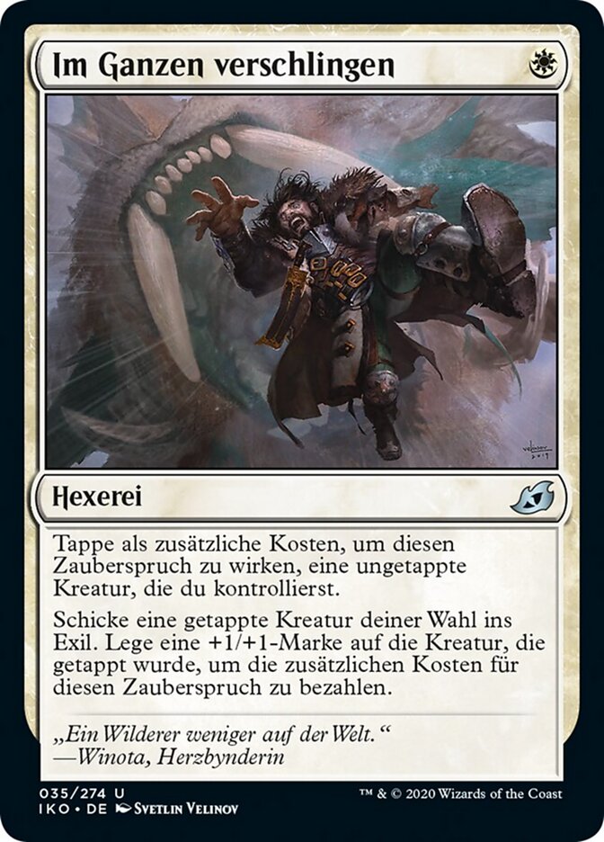Im Ganzen verschlingen