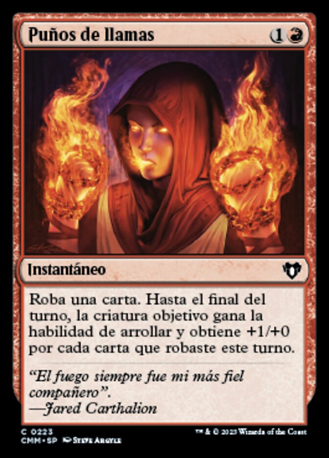 Puños de llamas
