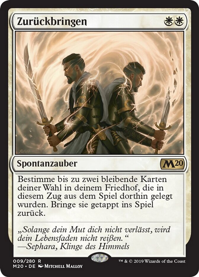Zurückbringen