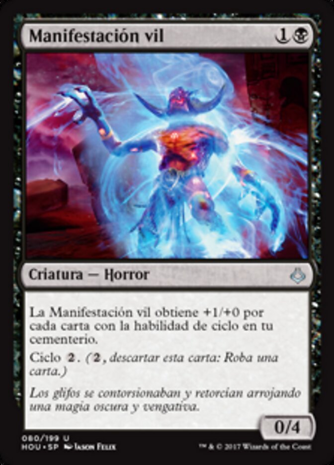 Manifestación vil