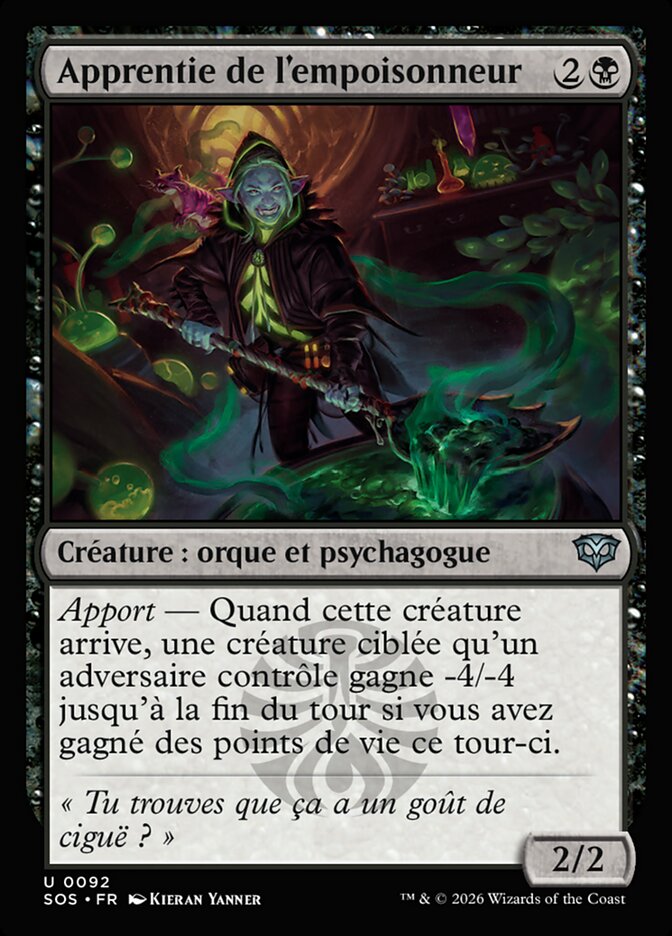 Apprentie de l'empoisonneur