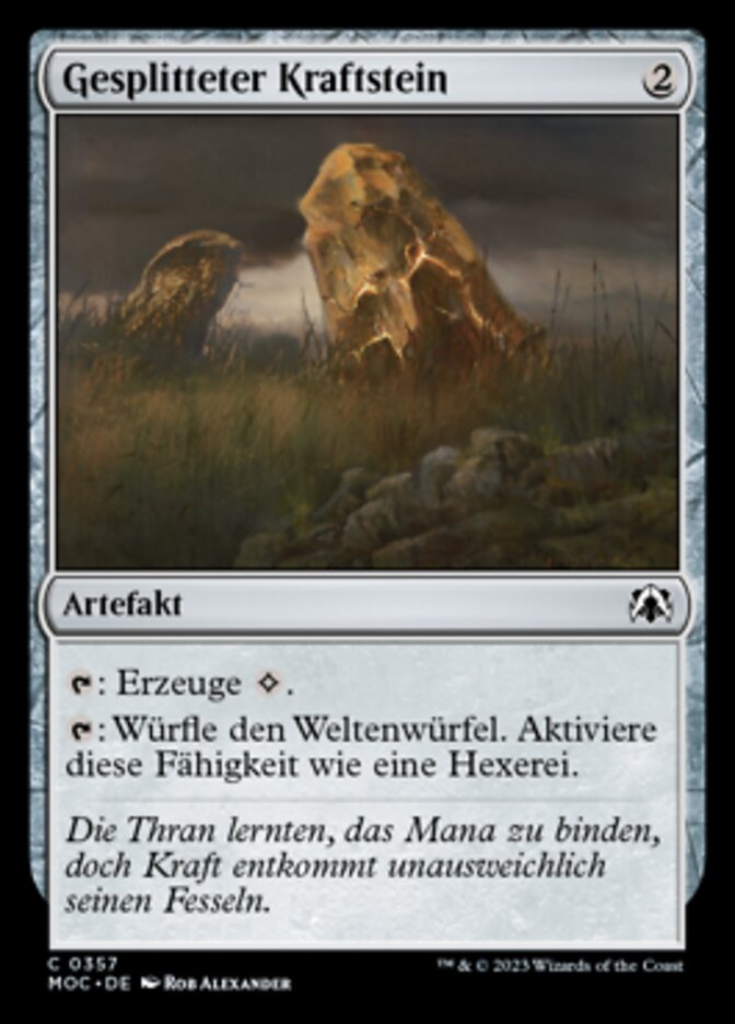 Gesplitteter Kraftstein
