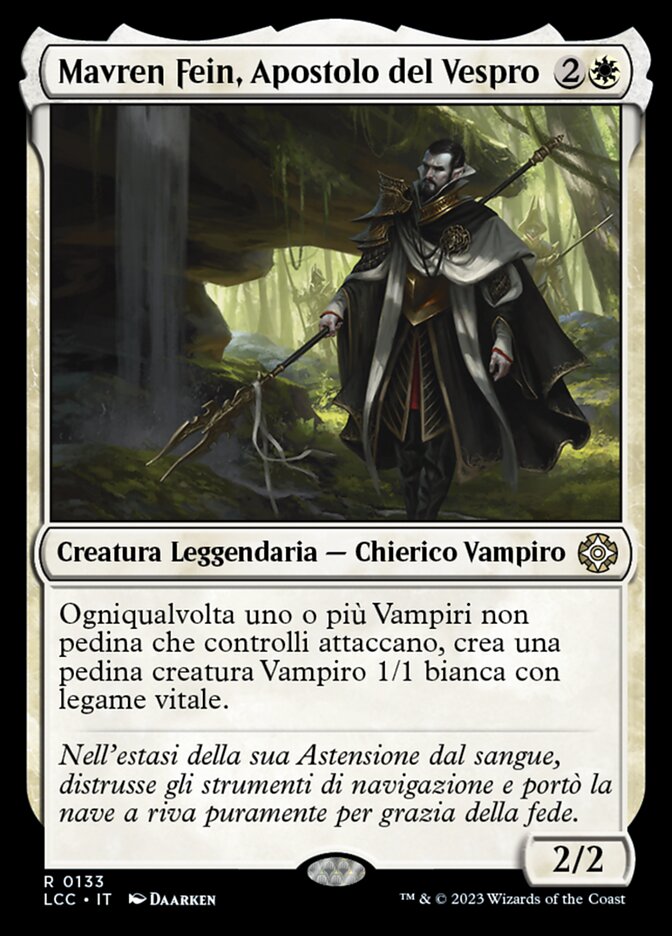 Mavren Fein, Apostolo del Vespro