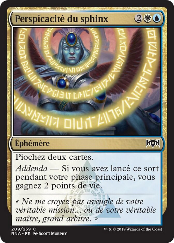 Perspicacité du sphinx