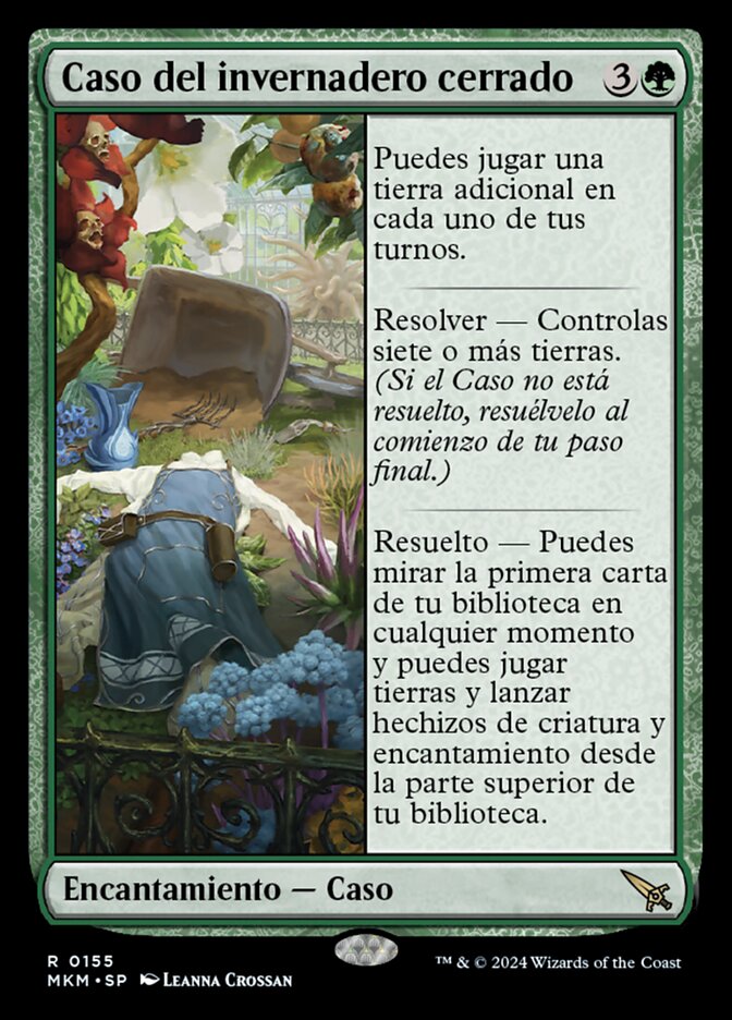 Caso del invernadero cerrado