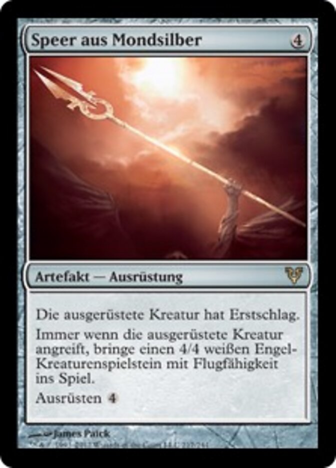 Speer aus Mondsilber