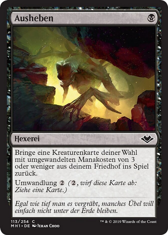 Ausheben