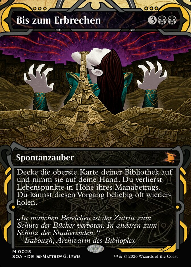 Bis zum Erbrechen