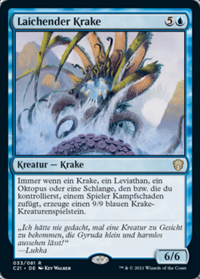 Laichender Krake