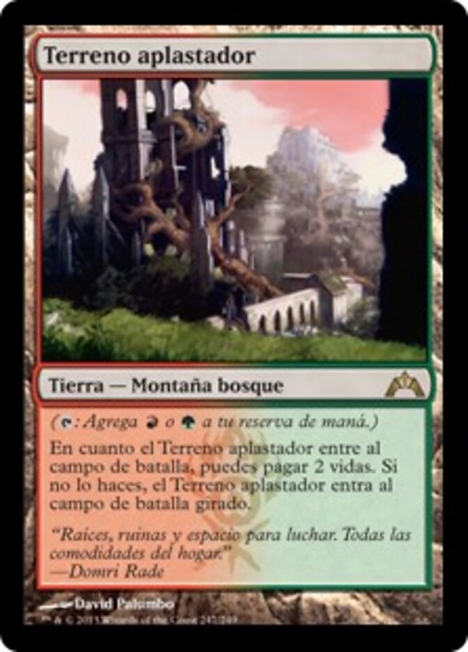 Terreno aplastador