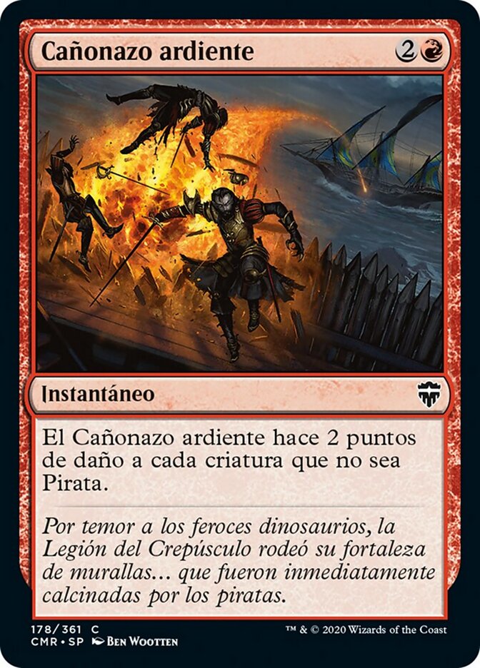 Cañonazo ardiente