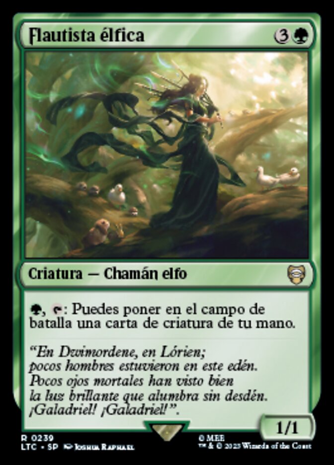 Flautista élfica