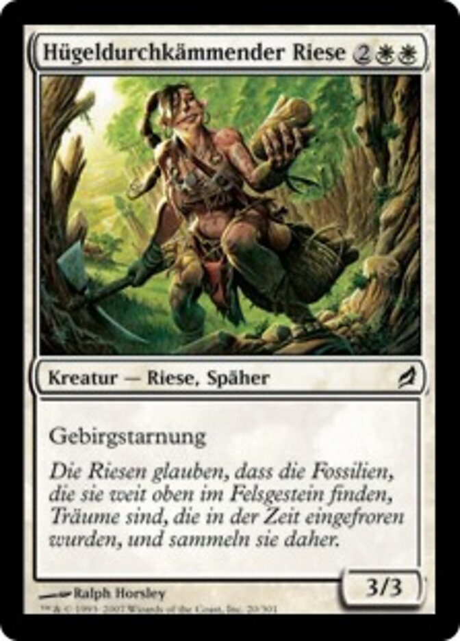 Hügeldurchkämmender Riese