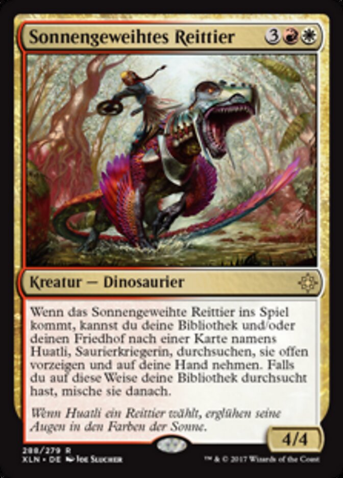 Sonnengeweihtes Reittier