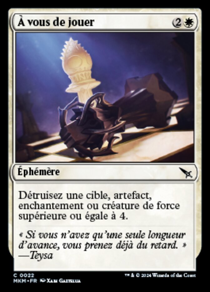 À vous de jouer
