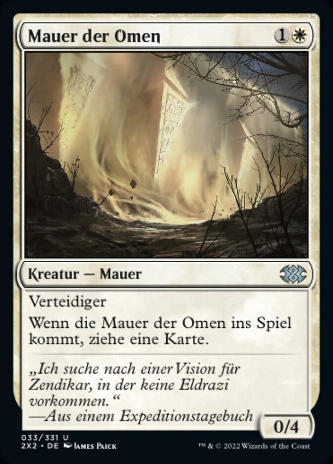 Mauer der Omen