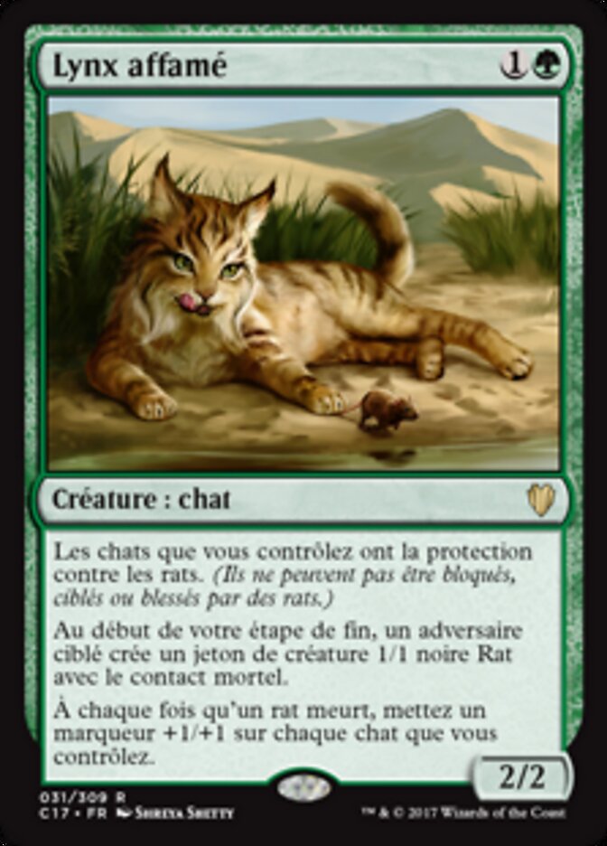Lynx affamé