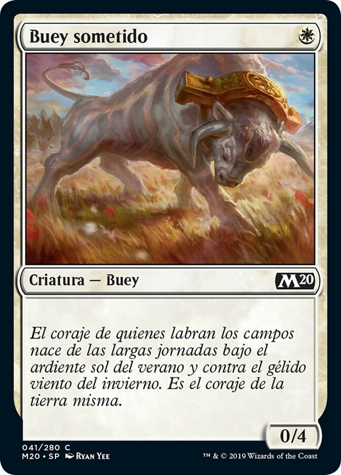 Buey sometido