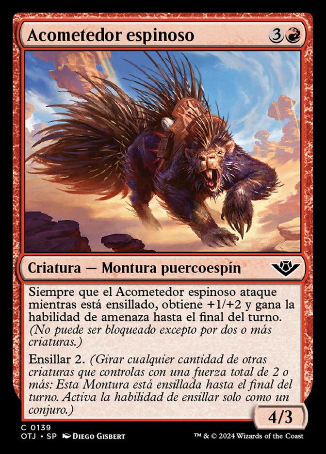 Acometedor espinoso