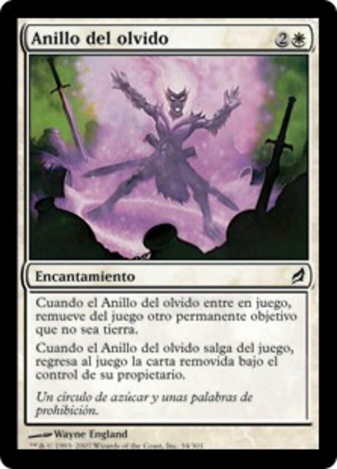Anillo del olvido