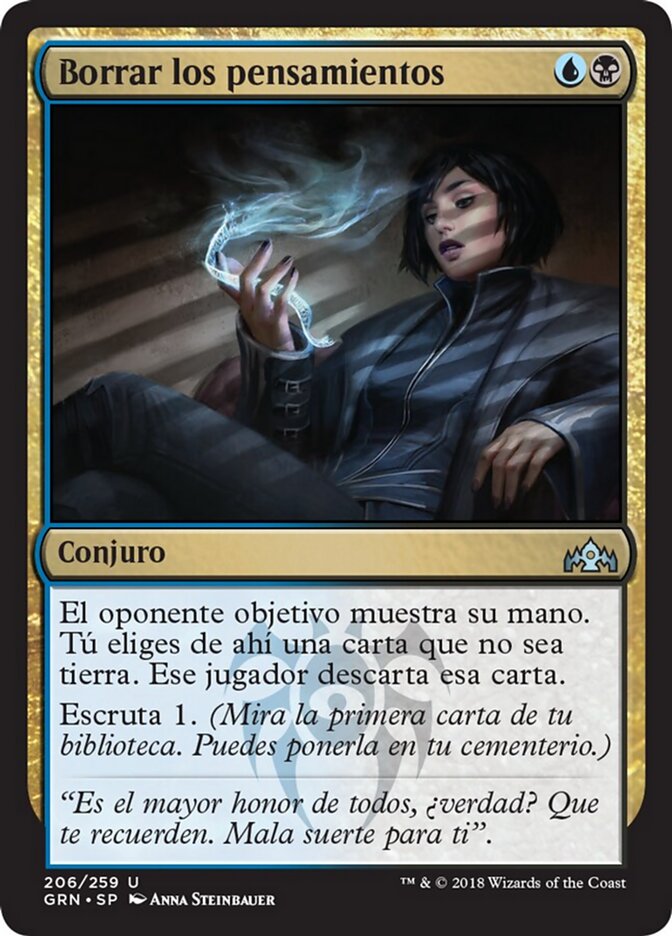 Borrar los pensamientos
