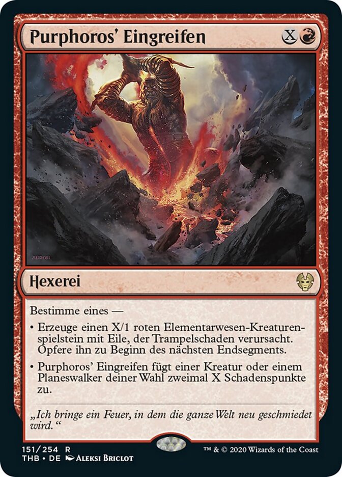 Purphoros' Eingreifen