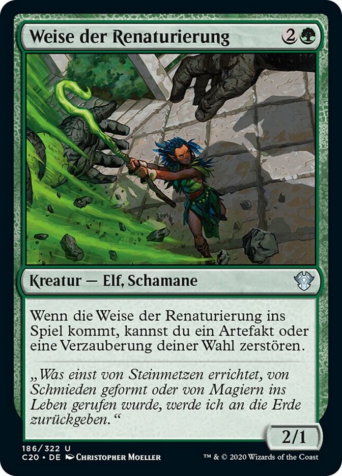 Weise der Renaturierung