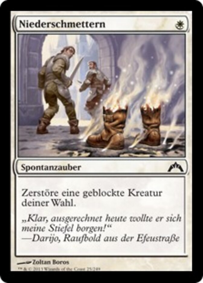 Niederschmettern