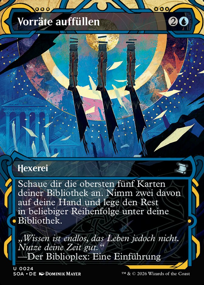 Vorräte auffüllen