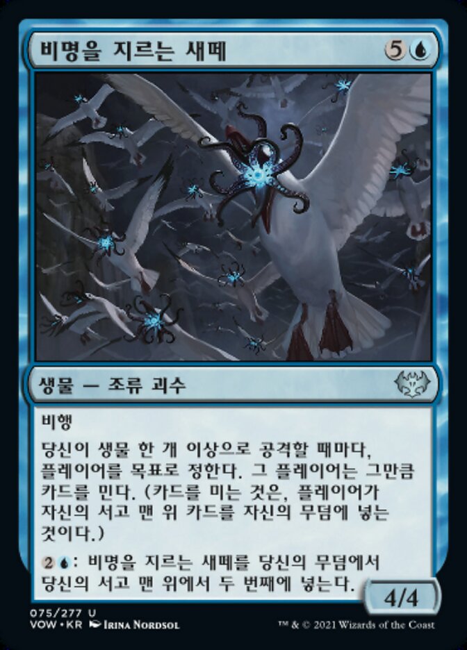 비명을 지르는 새떼