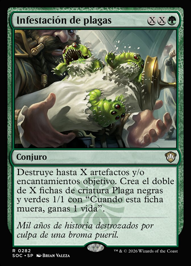 Infestación de plagas